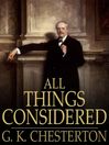 All Things Considered (eBook)